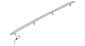 Sina longitudinala de plafon stanga Audi Q3 F3 19-25 cromat