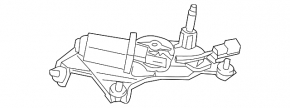 Трапеция дворников с моторчиком задняя Toyota Prius 20 04-09