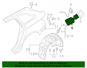Корпус лючка бензобака Audi A4 B9 17-25