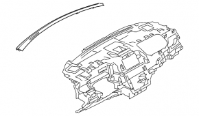Ornamente superioare panou frontal Lincoln MKC 15-19, THX