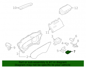 Датчик температуры воздуха в салоне Ford Mustang mk6 15-23