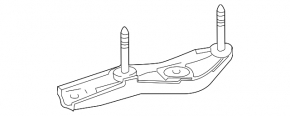 Кронштейн подушки двигателя правый Toyota Prius 20 04-09