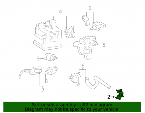 Соленоид вакуумный Lexus RX350 16-22