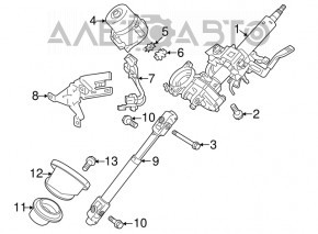 Рулевая колонка ЭУР Mitsubishi Outlander Sport ASX 10-23 отсутствует фишка