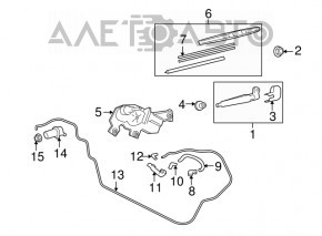 Поводок дворника задний Lexus CT200h 11-17