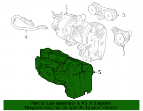 Кожух компрессора кондиционера Chevrolet Equinox EV 24-26