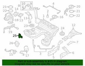 Fuel Tank Leakage Sensor VW Golf 15- 1.8T