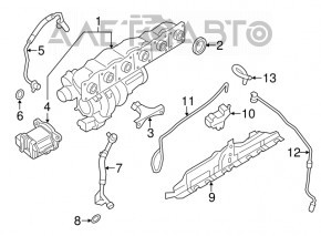 Турбина в сборе с коллектором BMW X5 E70 07-13 3.0
