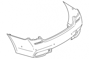Bara spate goala BMW 7 G11 G12 16-19 pentru senzori de parcare si PMA, M-Sport