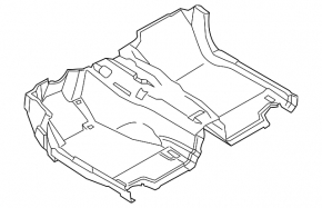 Покрытие пола переднее BMW 5 F10 11-13 черн