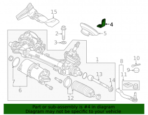 Кронштейн рулевой рейки правый Honda Civic XI FE/FL 22-24