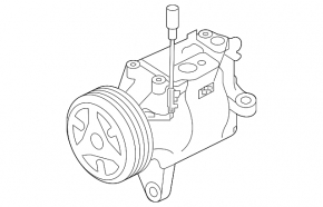 Компрессор кондиционера Subaru Impreza 17-19 GK Type-scsa08h