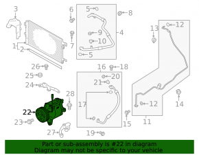Компрессор кондиционера Subaru Impreza 17-19 GK Type-scsa08h