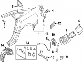 Aripa spate dreapta Audi A5 F5 17- 5D