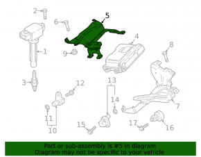 Кронштейн крепление блока ECU верхний Mazda CX-9 16-23