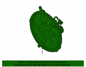 Вентилятор охлаждения в сборе Mini Cooper Countryman R60 10-16 1.6
