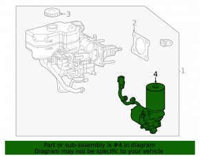 Тормозной усилитель brake booster Toyota Sienna 21-26