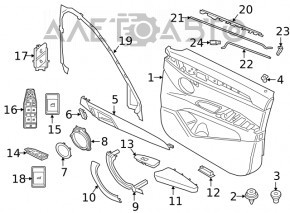 Comandă ridicare geam stânga față BMW X2 F39 18-23 fără oglinzi rabatabile automat și memorie scaune
