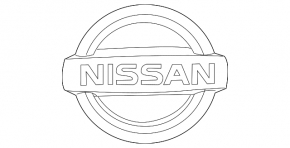 Эмблема решетки радиатора grill Nissan Versa 12-19 usa