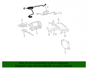 Антенна GPS NAVIGATION Lexus RX300 RX330 RX350 RX400h 04-09