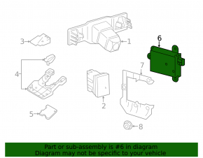 Блок слепых зон BSM правый Toyota Camry v55 15-17 usa