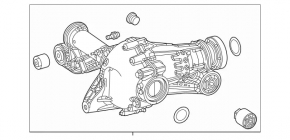 Редуктор передний Mercedes X167 GLS 450 20-26 3.69
