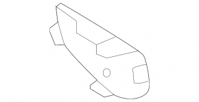 Заглушка буксировочного крюка заднего бампера Mercedes W167 GLE 350 450 20-26