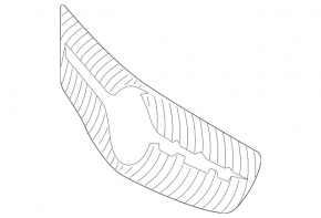 Решетка радиатора grill Mercedes CLS-class C218 15-18 AMG pkg, без камеры