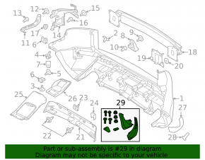 Брызговики задние комплект 2шт Land Rover Range Rover Evoque 12-19