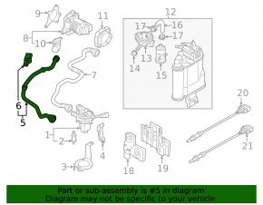 Шланг насос-ЕГР VW Golf 15- 1.8T