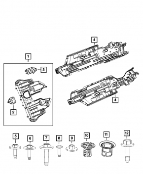 Protectie motor Jeep Cherokee KL 19-22 2.0T FWD cu trapa, stricata, rupta