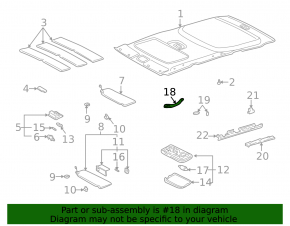 Ручка потолка левая Lexus RX300 98-03 бежевая