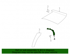 Extensie aripă spate dreapta pentru Land Rover Range Rover Velar 18-23, structură, zgârietură