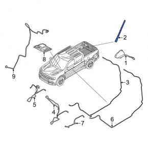 Антенна шток Ford Bronco Sport 21-26