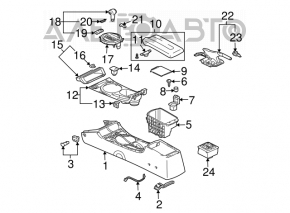 Рычаг стояночного тормоза Mitsubishi Galant 04-10