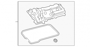 Capac supapă stânga Lexus RX350 16-22 2GR-FKS