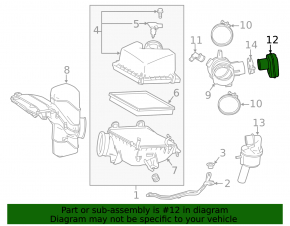 Резонатор воздушный Lexus RX350 16-22