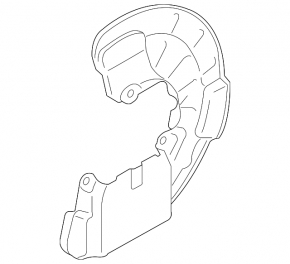 Capac disc de frână față stânga Volvo S60 11-18
