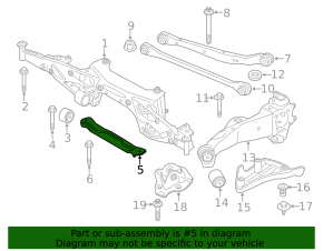 Кронштейн задней балки BMW X1 F48 16-22