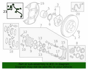 Датчик ABS передний левый Acura RDX 19-25 Without advance