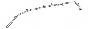 Подушка безопасности airbag боковая шторка левая Toyota Sienna 04-10