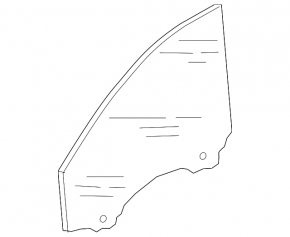 Стекло двери передней правой Audi A4 B9 17-25