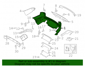 Bara spate nefinisată pentru Land Rover Range Rover Sport 18-22 rest.