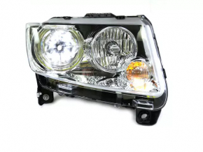 Фара передняя правая Jeep Compass 11-13 светлая, линза, корректор фар