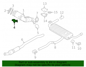 Кронштейн катализатора BMW X1 F48 20-22 B46