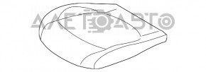 Водительское сидение Mini Cooper F56 3d 14-24 без airbag, черн кожа