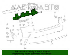 Абсорбер заднего бампера Lexus RX350 RX450h 16-19