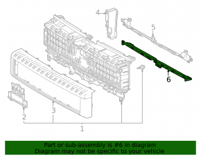 Кронштейн решетки радиатора grill нижний Toyota Land Cruiser 24-26