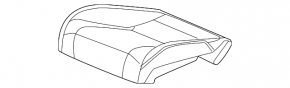 Scaun pasager Honda Accord 23-26 fără airbag, manual, material textil negru cu cusături albe, fără tetieră, curățabil chimic