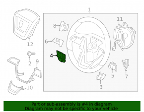 Кнопки управления на руле левые Ford Edge 15-23